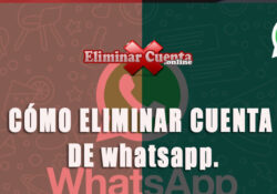 Eliminar cuenta de WhatsApp